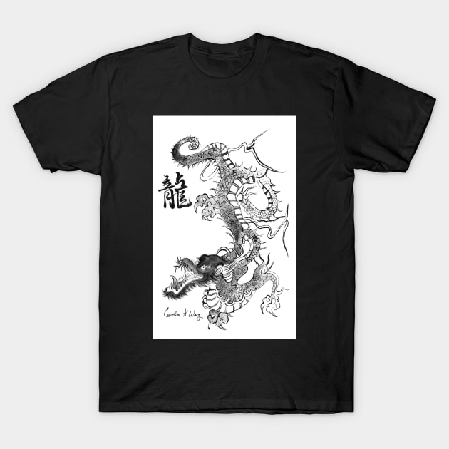 Zodiac - Dragon T-Shirt by Cwang